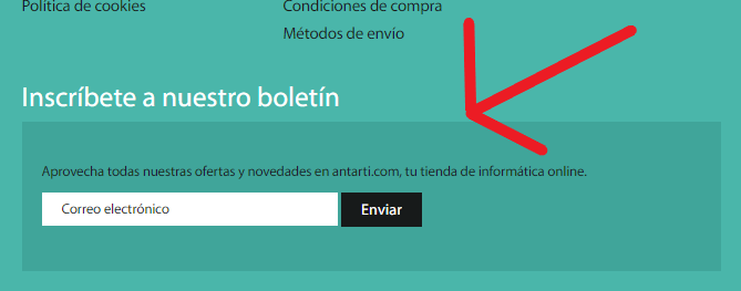 Inscríbete a nuestro boletín