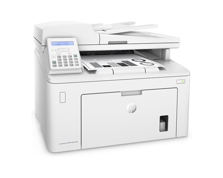 Schwarzweiß Drucker, Scanner, Kopierer, Fax, LAN, Airprint HP LaserJet Pro M227fdn Laserdrucker Multifunktionsgerät weiß 