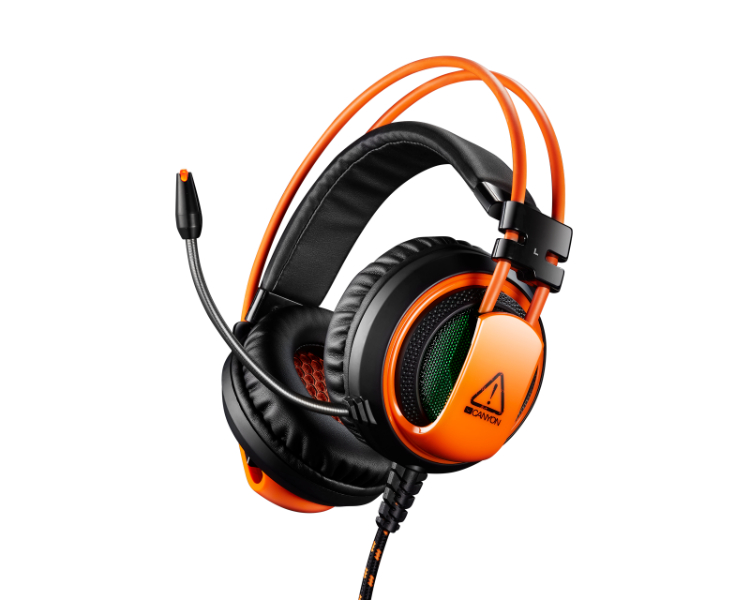 Canyon Corax GH-5A Auriculares Gaming de Diadema Naranja/Negro ...