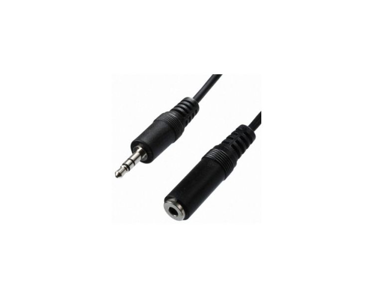 3Go Cable Extensor de Audio Jack 3.5 a Jack 3.5 Macho/Hembra 3m Cable