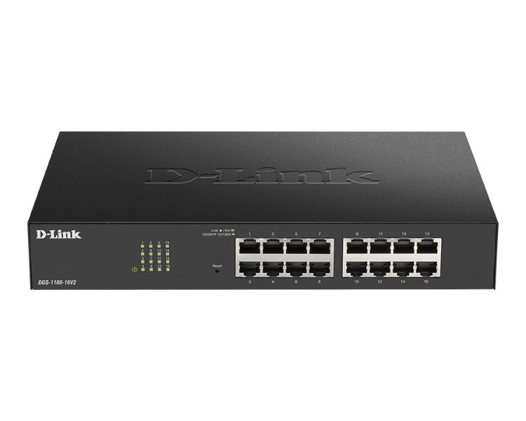 DGS-1100-16V2/E D-Lk | D-Lk 16-Port Gigabit Smart Managed Switch