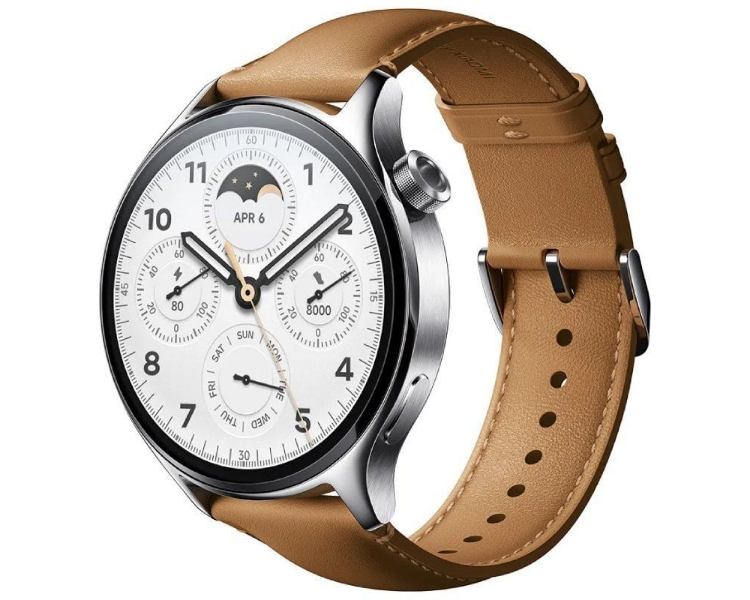 Xiaomi Watch S1 Pro Reloj Smartwatch Plata con Correa de Cuero